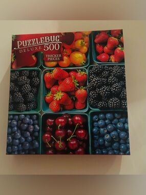 New “Fresh Picked Feast” 500 Piece Puzzle Puzzlebug DeLuxe Cra-Z-Art